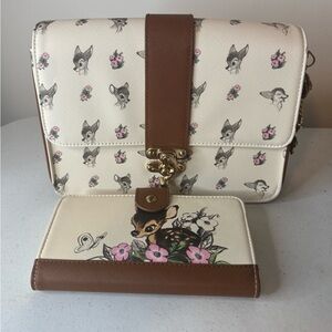 Loungefly Disney Bambi Portrait Crossbody Bag & wallet - Boxlunch Exclusive